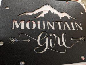 JK Spare Delete Plate Jeep Wrangler JK Mountain Girl Coated