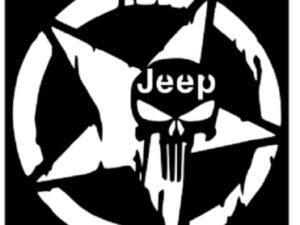 Spare Delete Plate Jeep Wrangler TJ YJ LJ Punisher Coated